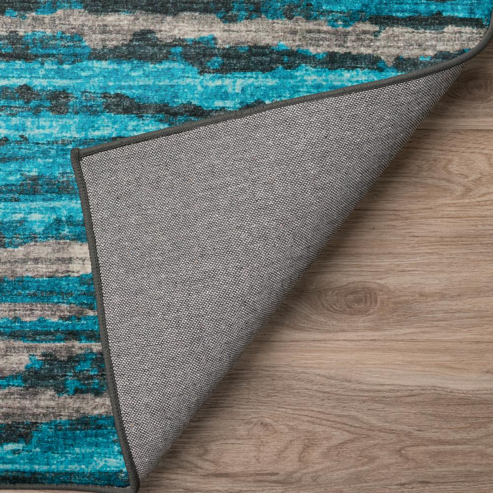 Brisbane BR4 Teal 8' x 8' Round Rug. Picture 4