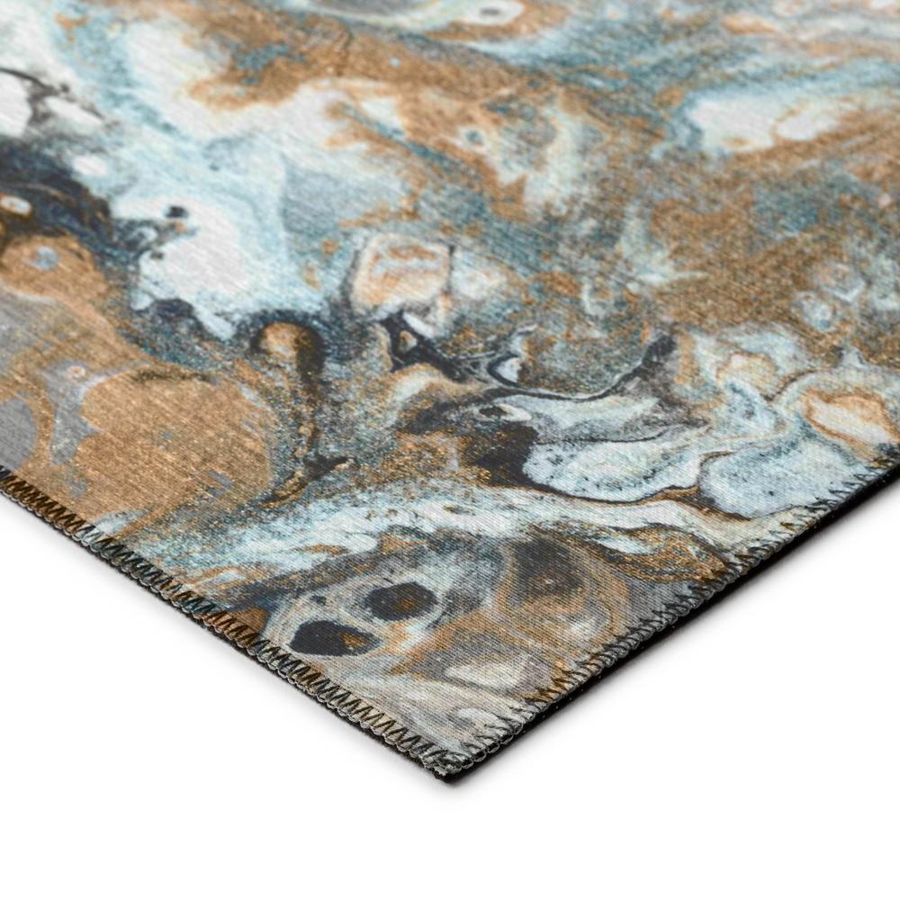 Karina Smoke Modern Abstract 5' x 7'6" Area Rug Smoke AKC41. Picture 3