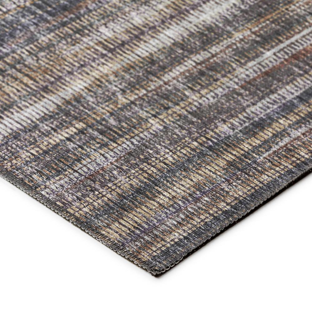 Waverly Brown Contemporary Striped 5' x 7'6" Area Rug Brown AWA31. Picture 2