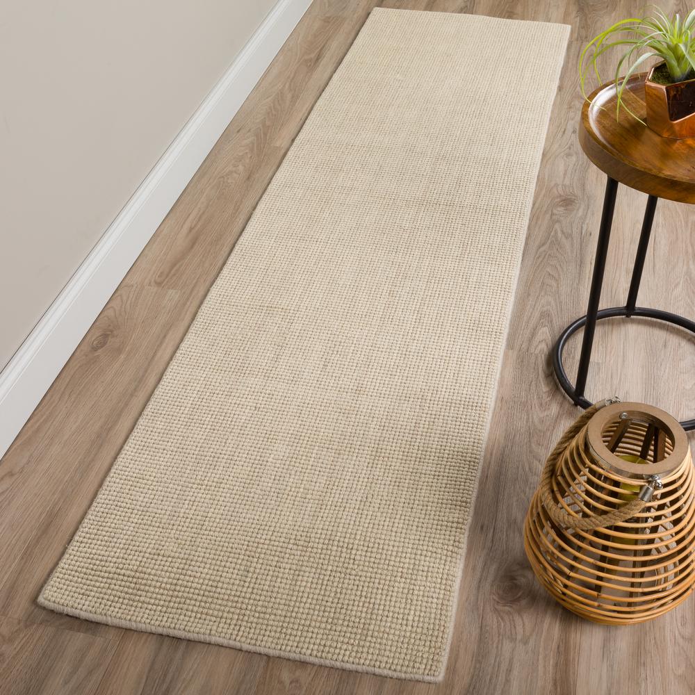 Monaco Sisal MC300 Ivory 2'3" x 7'6" Runner Rug. Picture 2