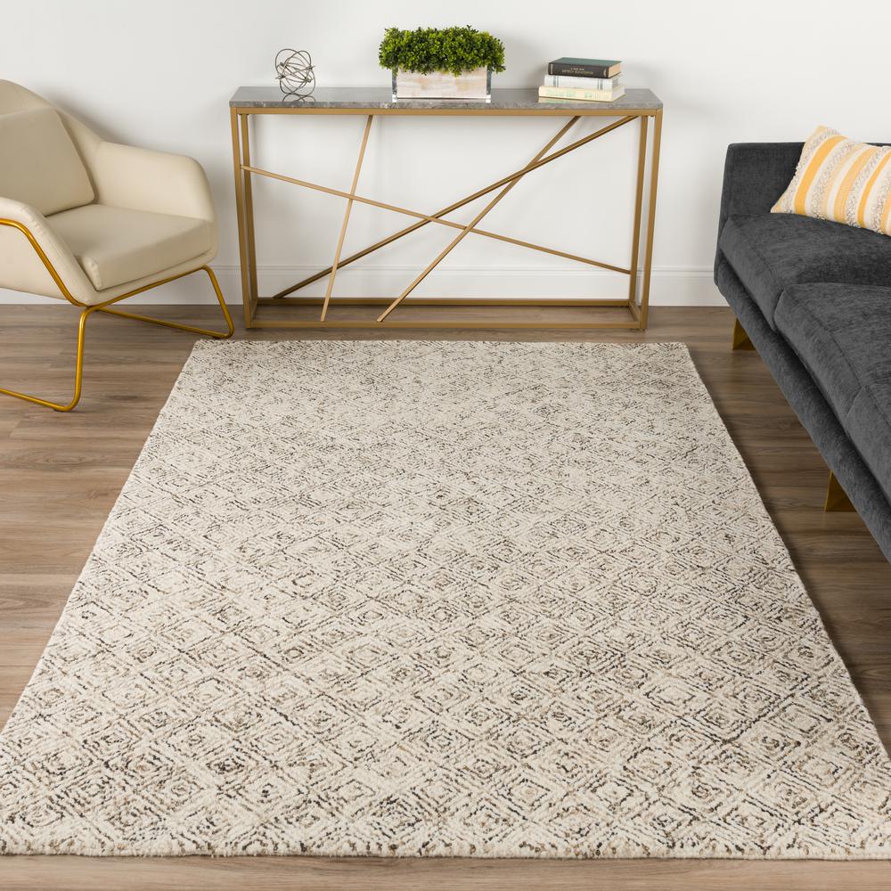 Zoe ZZ1 Chocolate 8' x 10' Rug. Picture 2