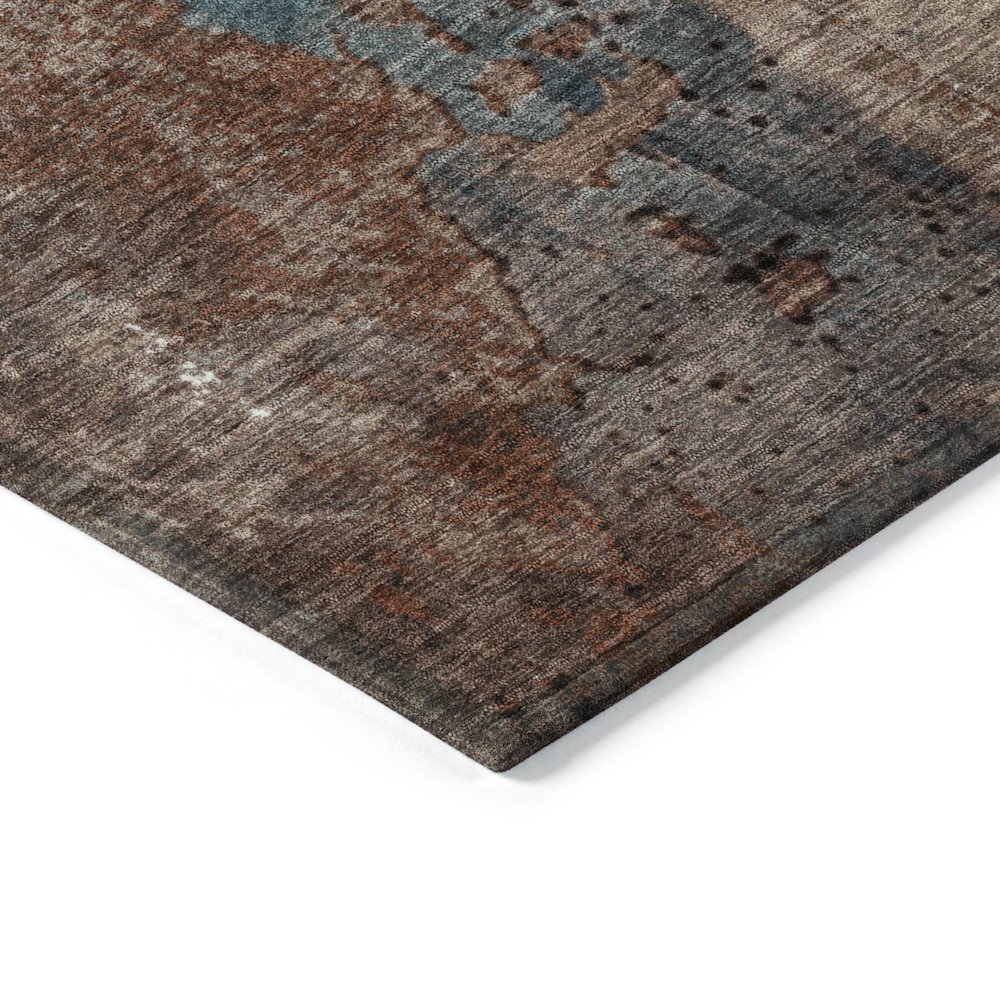 Machine Washable Indoor/Outdoor Chantille Paprika 8' x 10' Rug. Picture 3
