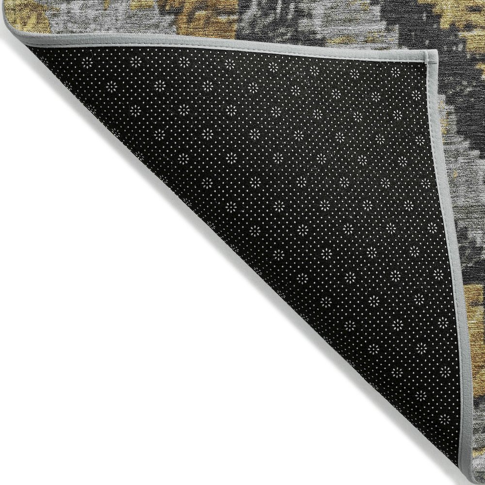 Machine Washable Indoor/Outdoor Chantille Gold 8' x 10' Rug. Picture 2