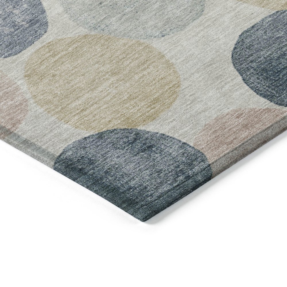 Machine Washable Indoor/Outdoor Chantille Beige 8' x 10' Rug. Picture 3