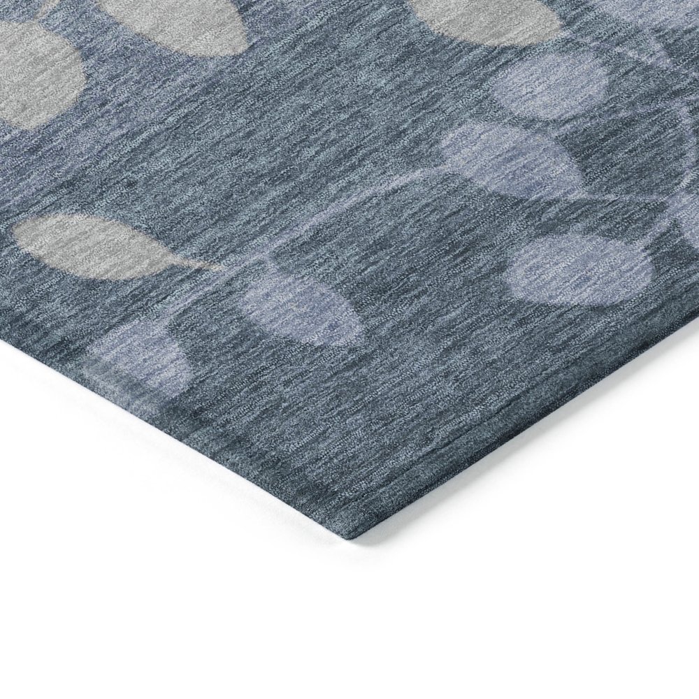 Machine Washable Indoor/Outdoor Chantille Denim 8' x 10' Rug. Picture 3