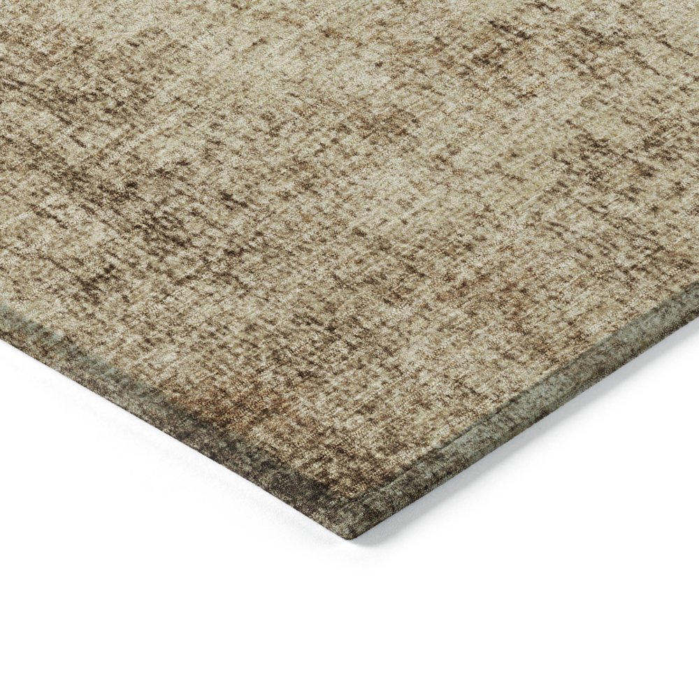 Machine Washable Indoor/Outdoor Chantille Beige 8' x 10' Rug. Picture 3