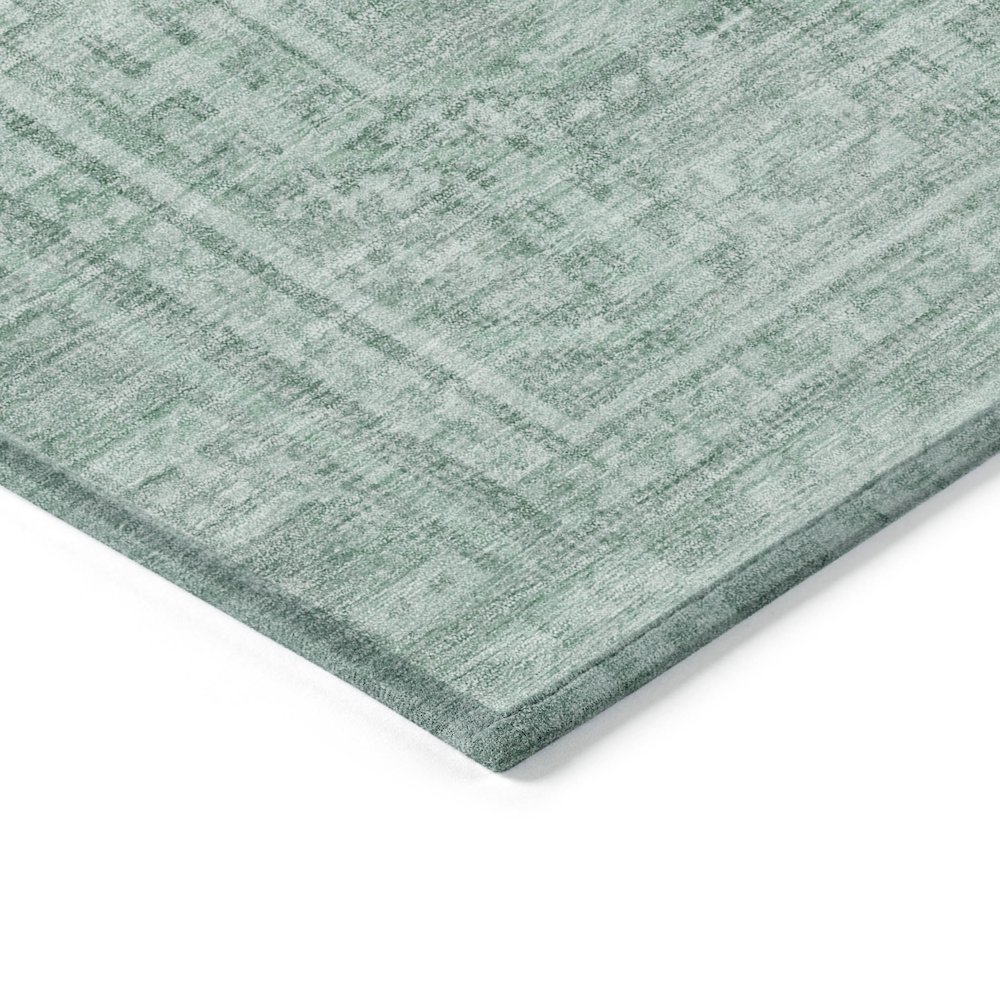 Machine Washable Indoor/Outdoor Chantille Teal 8' x 10' Rug. Picture 3