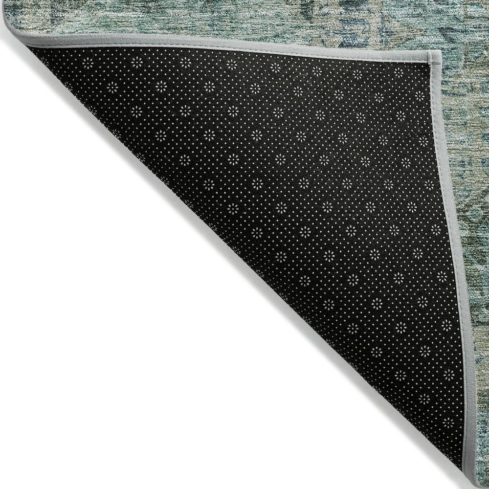 Machine Washable Indoor/Outdoor Chantille Sage 8' x 10' Rug. Picture 2