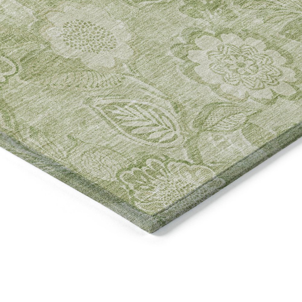 Machine Washable Indoor/Outdoor Chantille Sage 8' x 10' Rug. Picture 3