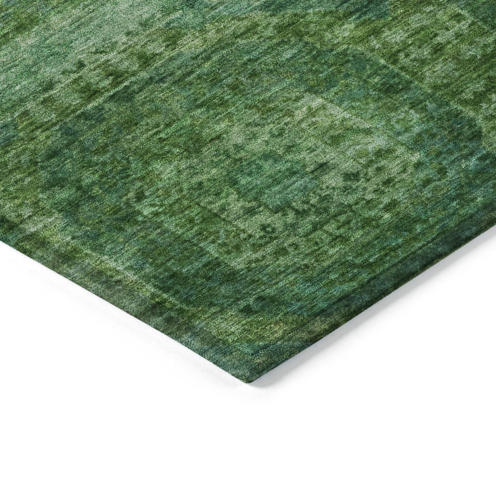 Machine Washable Indoor/Outdoor Chantille Emerald 8' x 10' Rug. Picture 3