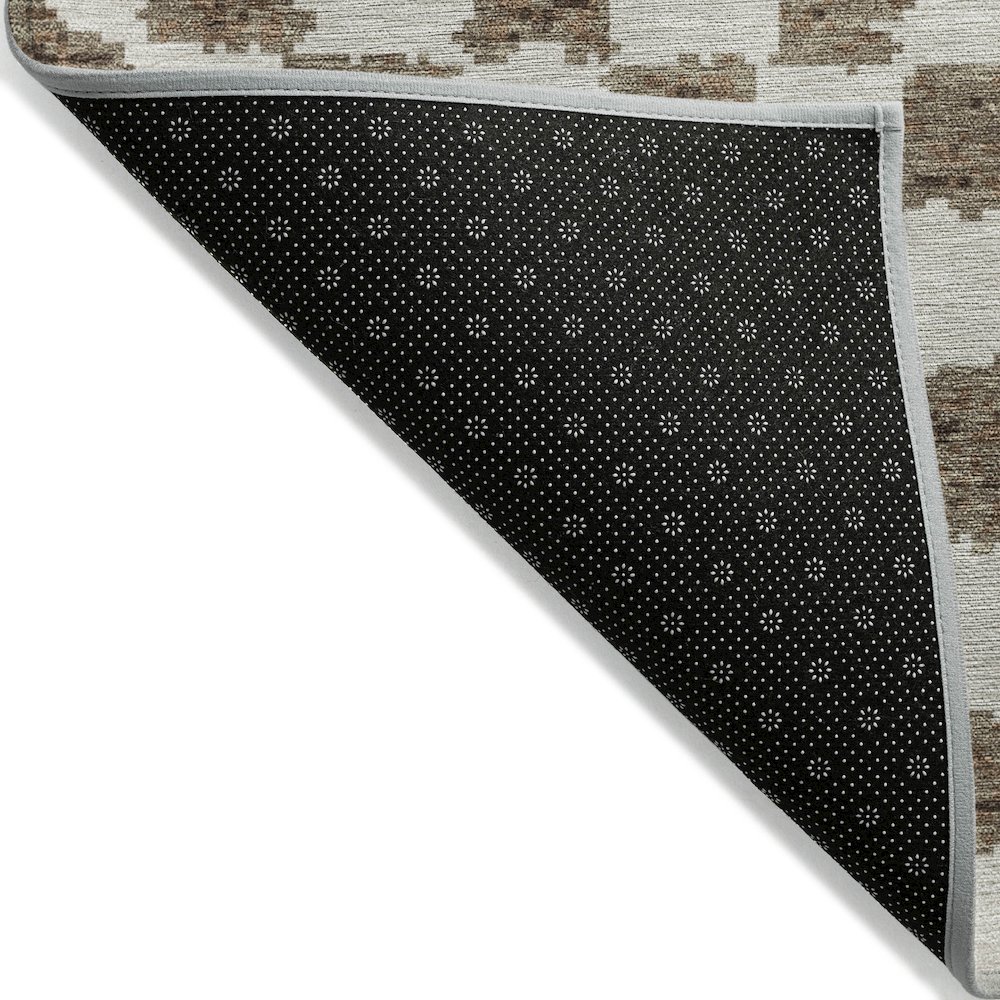 Machine Washable Indoor/Outdoor Chantille Brown 8' x 10' Rug. Picture 2