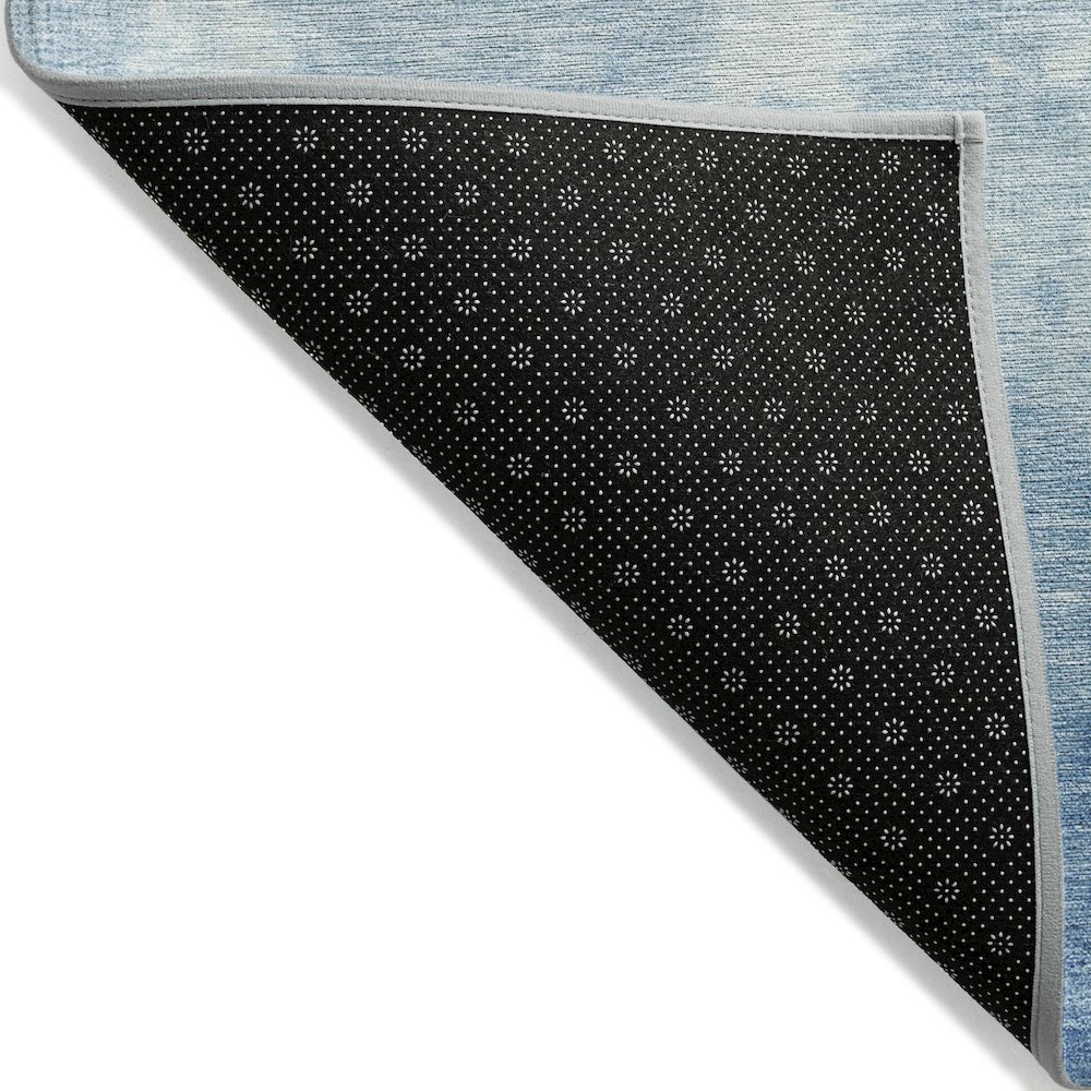 Machine Washable Indoor/Outdoor Chantille Denim 8' x 10' Rug. Picture 2