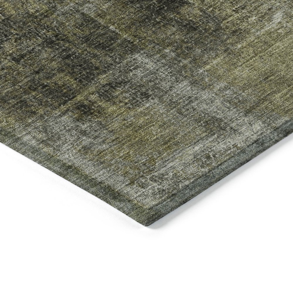 Machine Washable Indoor/Outdoor Chantille Olive 8' x 10' Rug. Picture 3