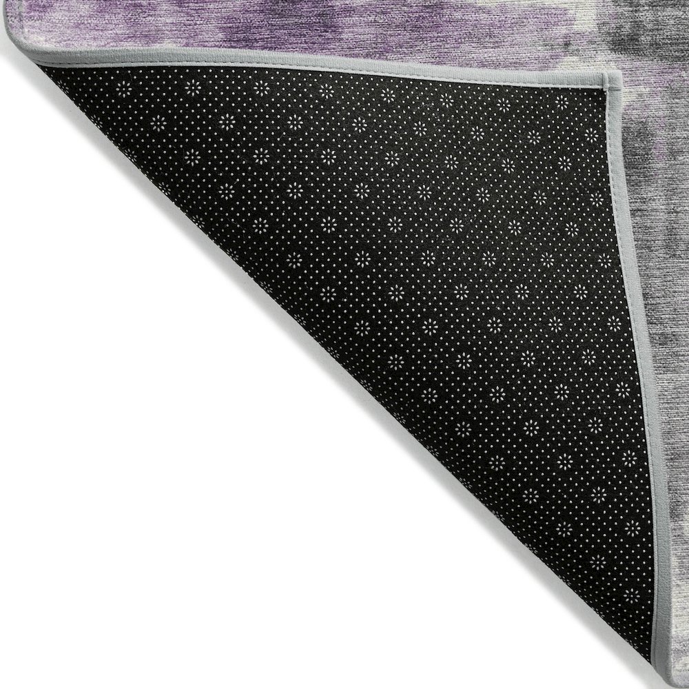 Machine Washable Indoor/Outdoor Chantille Purple 8' x 10' Rug. Picture 2