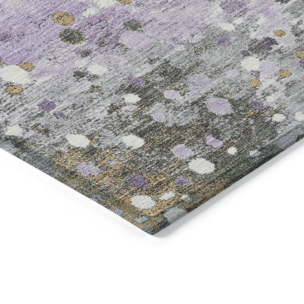 Machine Washable Indoor/Outdoor Chantille Lavender 8' x 10' Rug. Picture 3