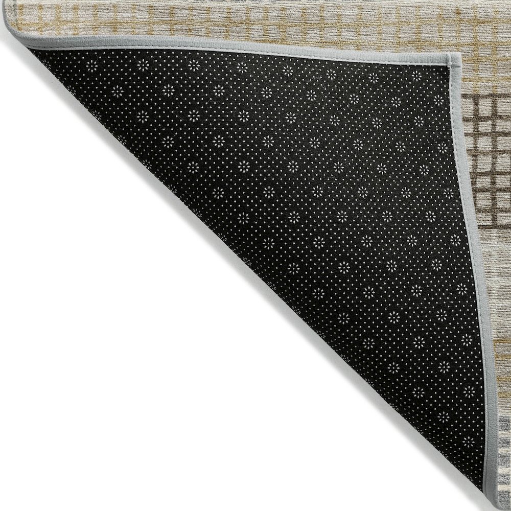 Machine Washable Indoor/Outdoor Chantille Beige 8' x 10' Rug. Picture 2
