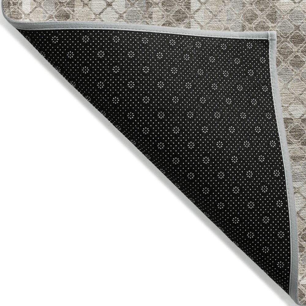 Machine Washable Indoor/Outdoor Chantille Taupe 8' x 10' Rug. Picture 2