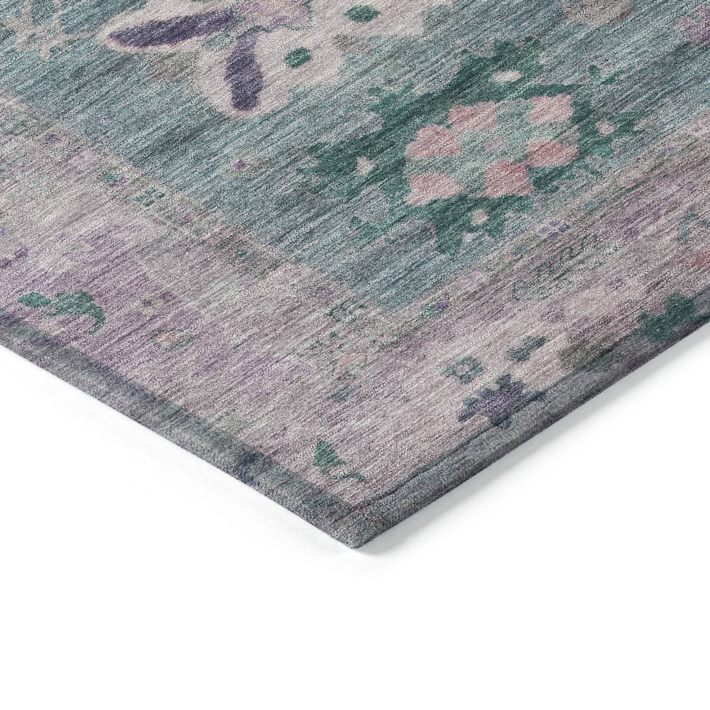 Machine Washable Indoor/Outdoor Chantille ACN2025 Green 8' x 10' Rug. Picture 3