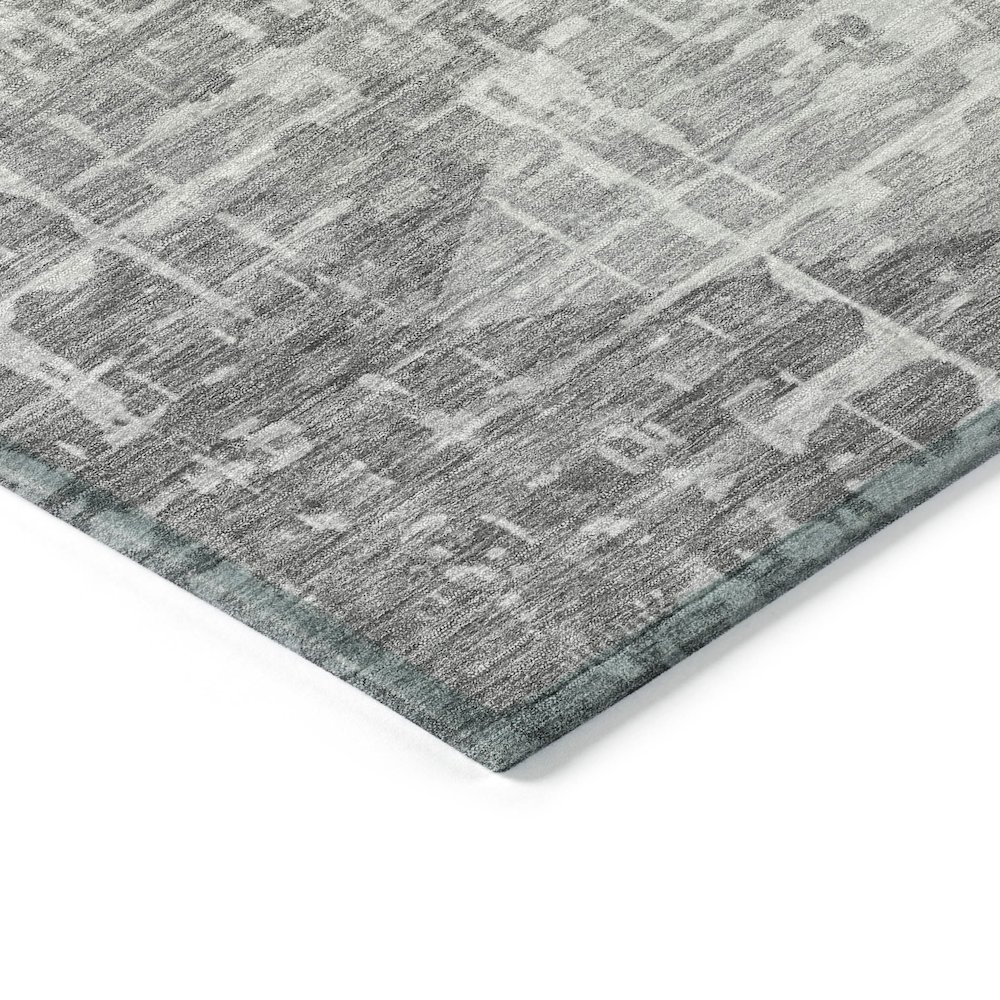 Machine Washable Indoor/Outdoor Chantille ACN2026 Gray 8' x 10' Rug. Picture 3