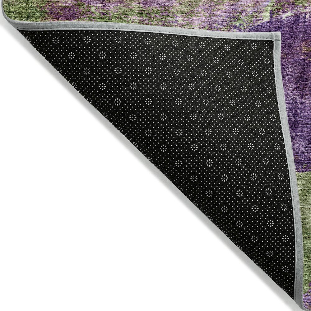 Machine Washable Indoor/Outdoor Chantille ACN2040 Purple 8' x 10' Rug. Picture 2