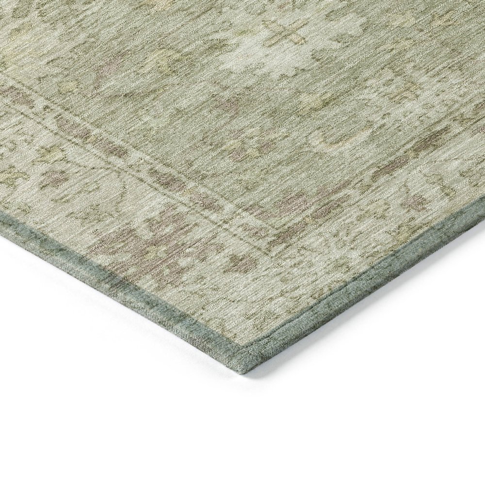 Machine Washable Indoor/Outdoor Chantille ACN2051 Sage 8' x 10' Rug. Picture 3