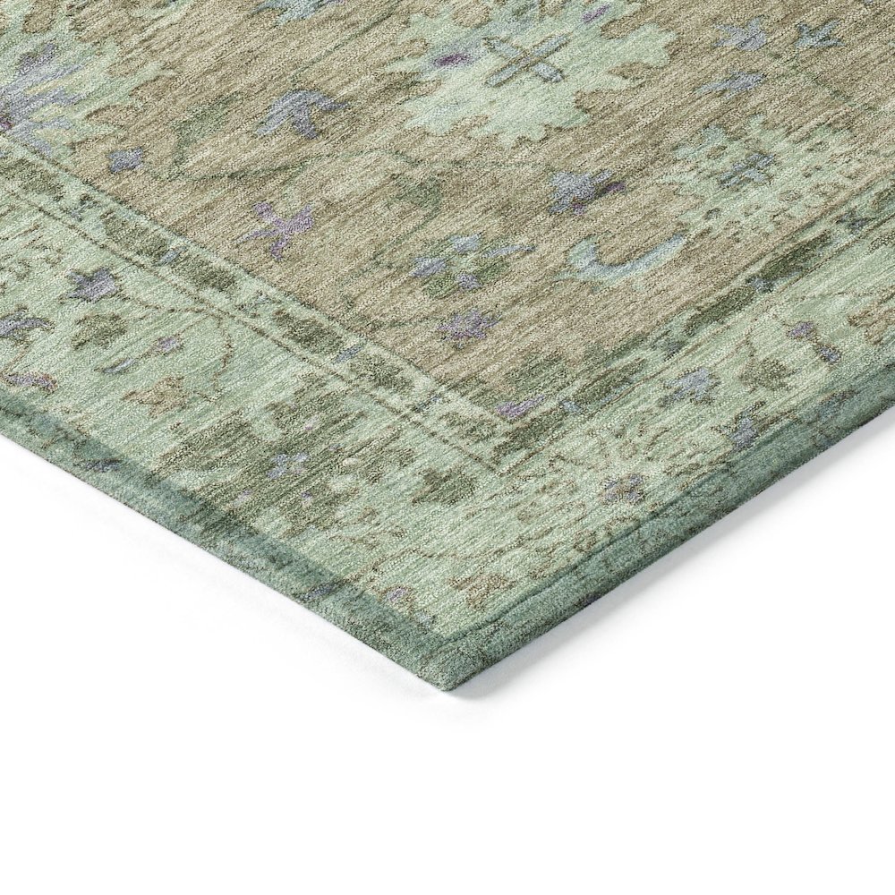 Machine Washable Indoor/Outdoor Chantille ACN2052 Brown 8' x 10' Rug. Picture 3