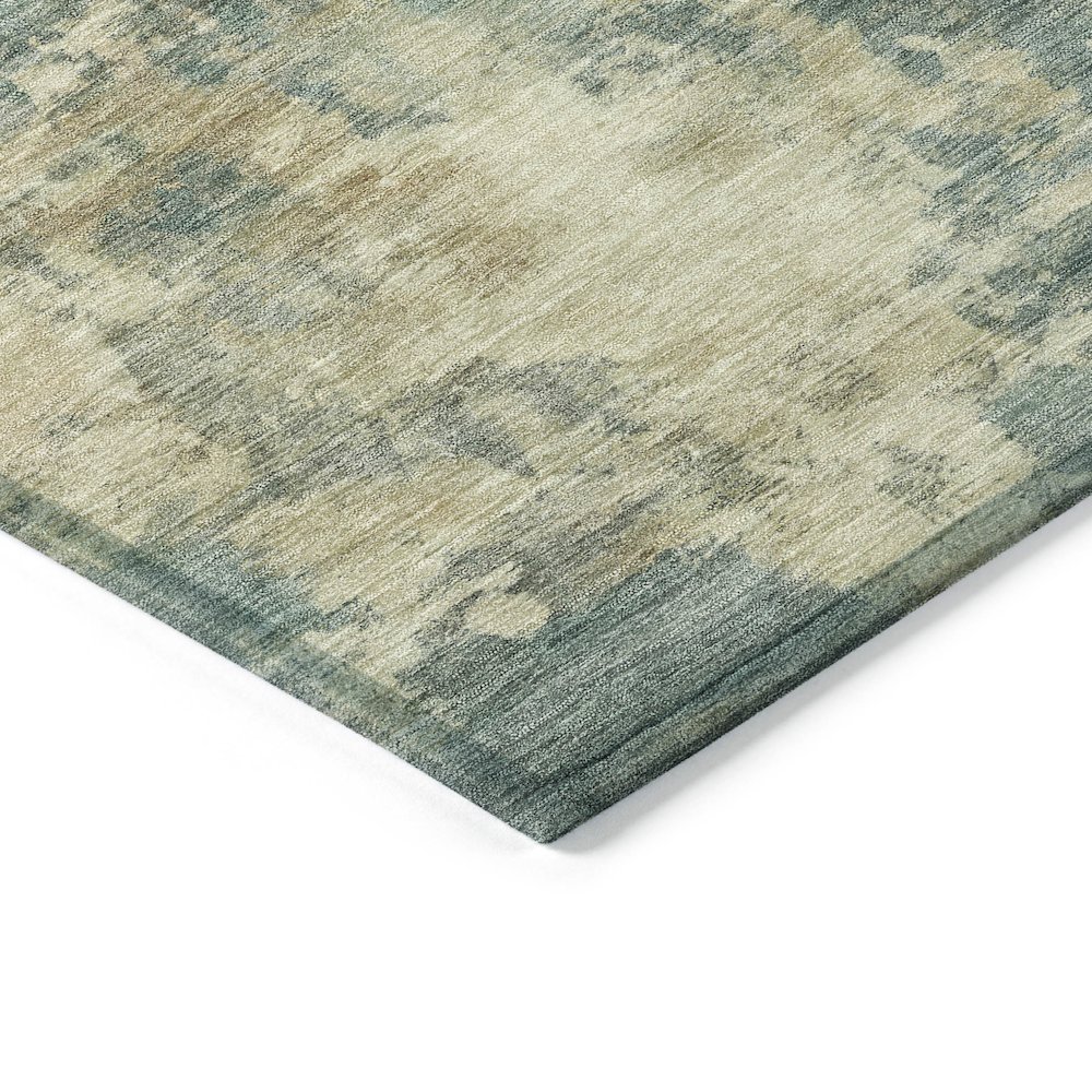 Machine Washable Indoor/Outdoor Chantille ACN2066 Teal 8' x 10' Rug. Picture 3