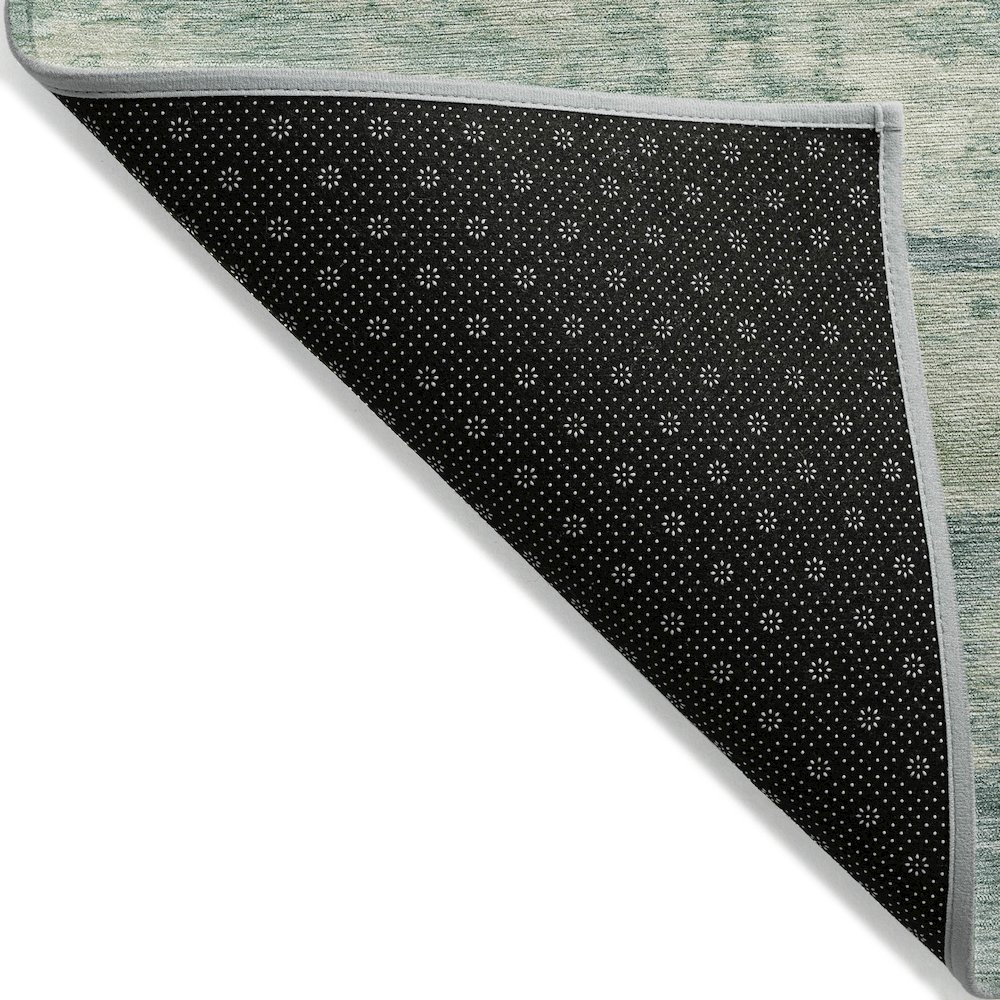 Machine Washable Indoor/Outdoor Chantille ACN2074 Teal 8' x 10' Rug. Picture 2
