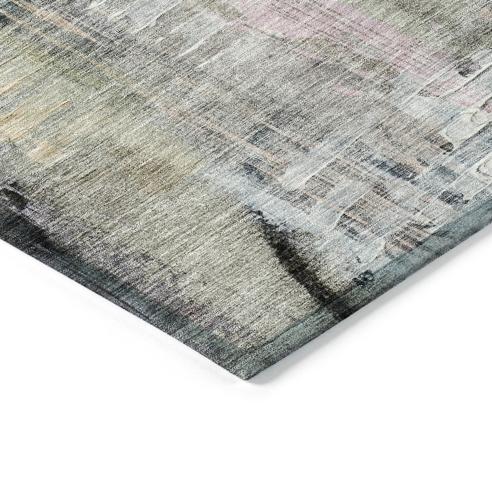 Machine Washable Indoor/Outdoor Chantille ACN2076 Blue 8' x 10' Rug. Picture 3