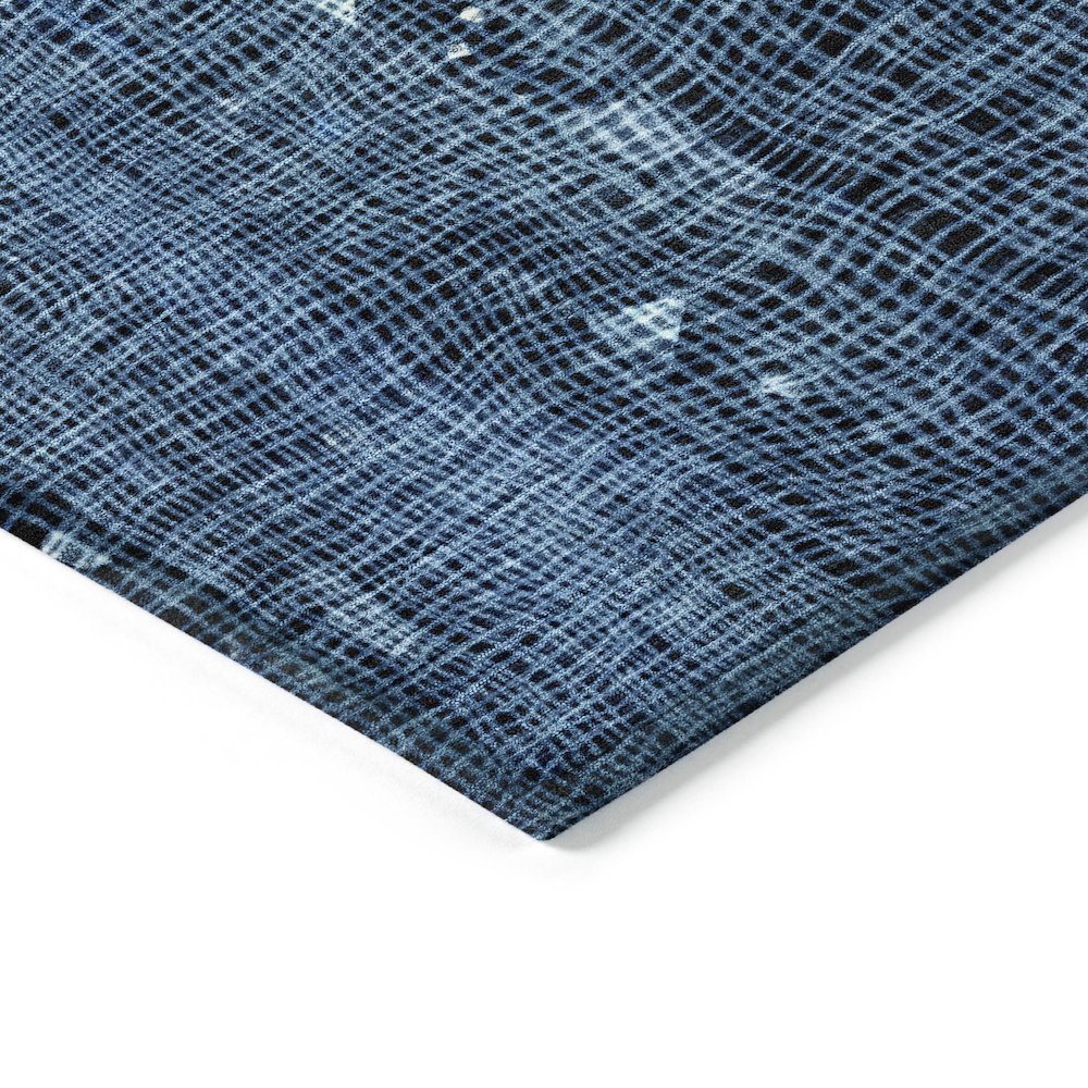 Machine Washable Indoor/Outdoor Chantille ACN2092 Blue 8' x 10' Rug. Picture 3