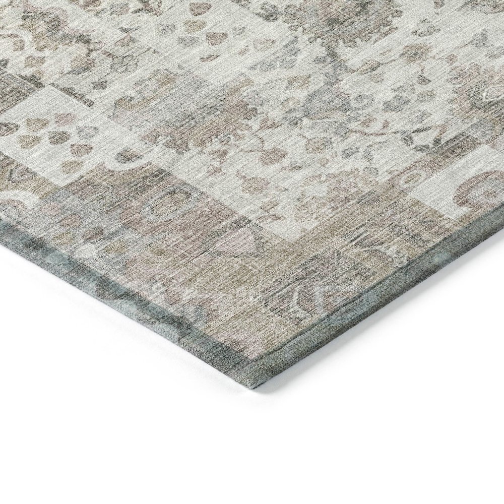 Machine Washable Indoor/Outdoor Chantille ACN2099 Taupe 8' x 10' Rug. Picture 3
