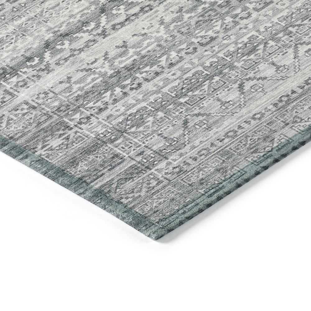 Machine Washable Indoor/Outdoor Chantille ACN2101 Gray 8' x 10' Rug. Picture 3