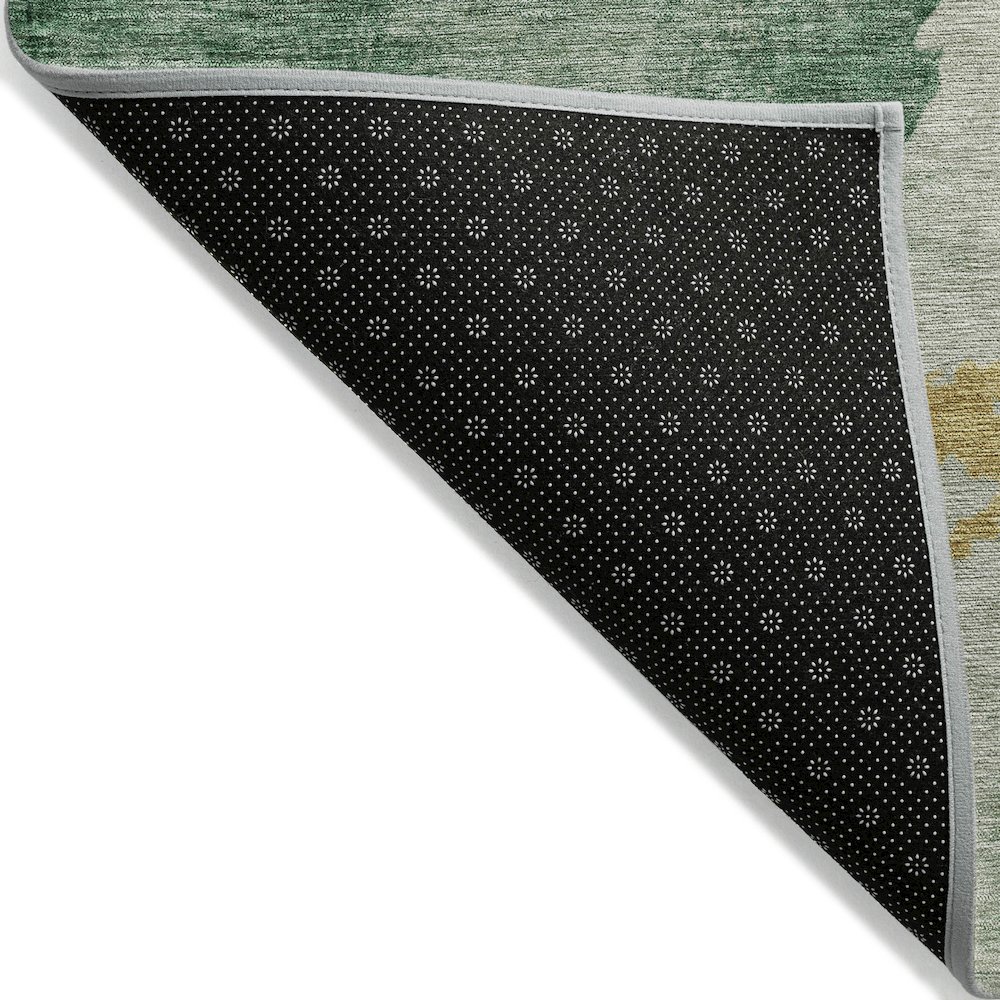 Machine Washable Indoor/Outdoor Chantille ACN2108 Emerald 8' x 10' Rug. Picture 2