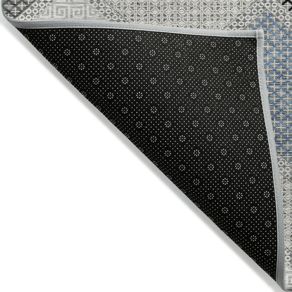 Machine Washable Indoor/Outdoor Chantille ACN2111 Gray 8' x 10' Rug. Picture 2