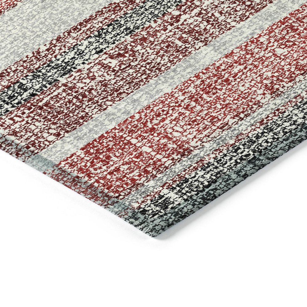 Machine Washable Indoor/Outdoor Chantille ACN2122 Burgundy 8' x 10' Rug. Picture 3