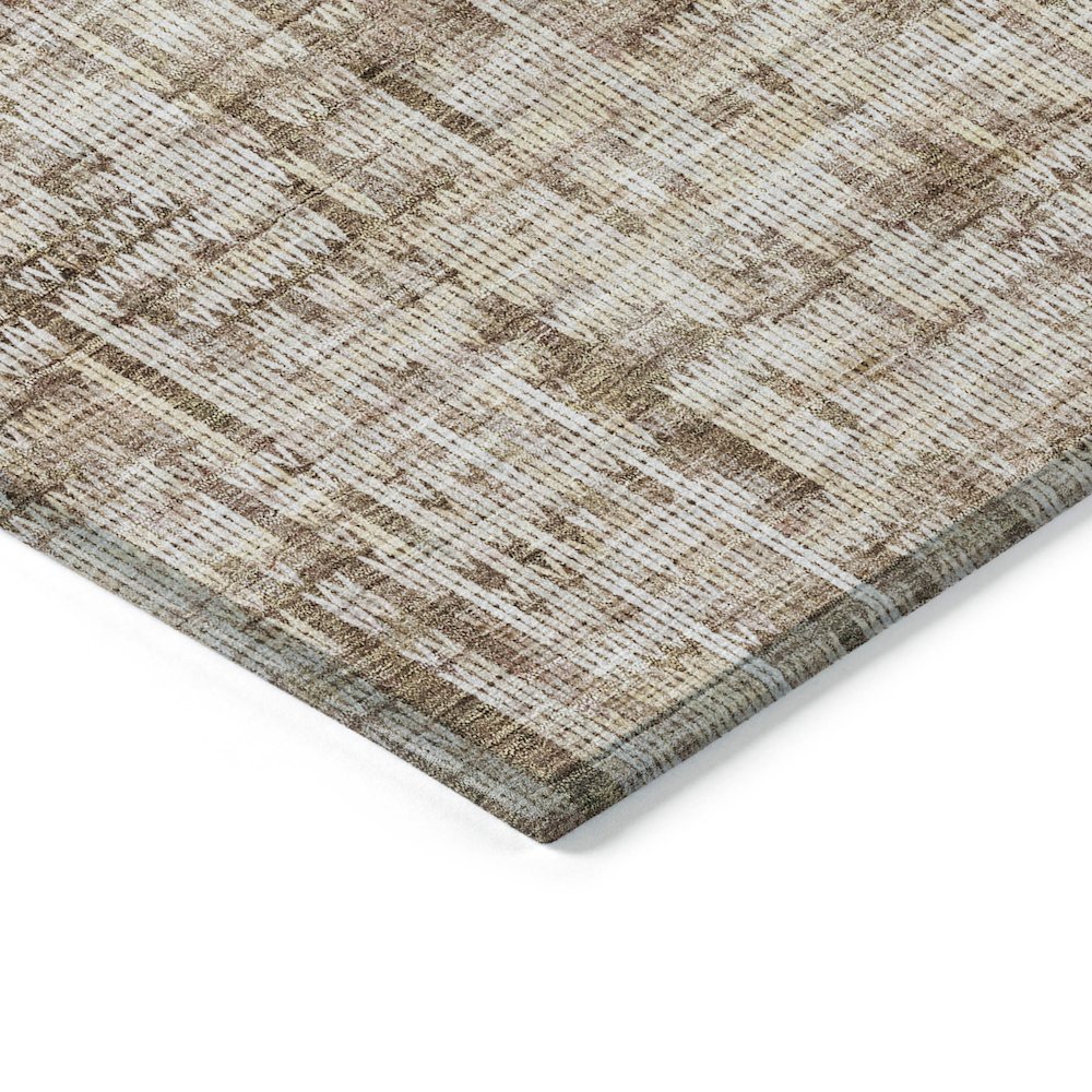 Machine Washable Indoor/Outdoor Chantille ACN2130 Brown 8' x 10' Rug. Picture 3