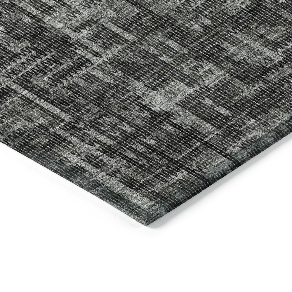 Machine Washable Indoor/Outdoor Chantille ACN2130 Charcoal 8' x 10' Rug. Picture 3
