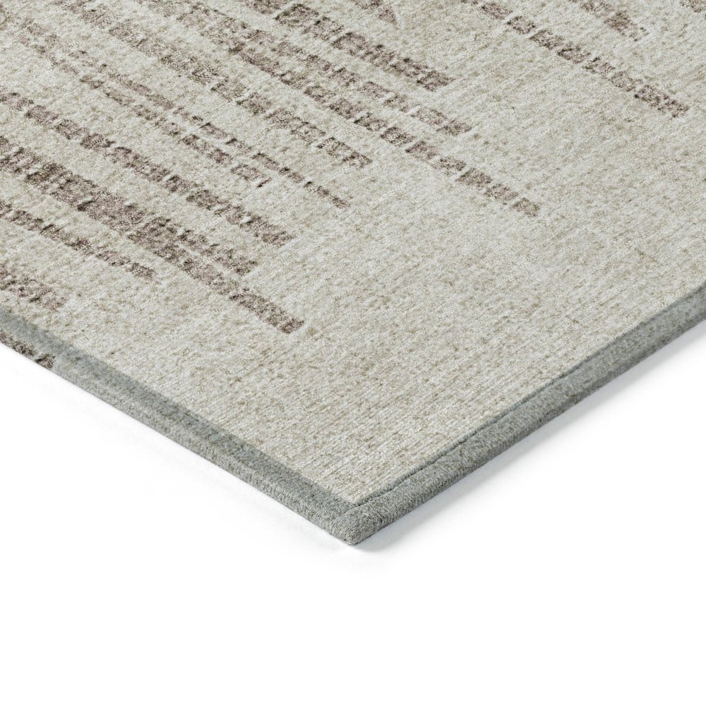 Machine Washable Indoor/Outdoor Chantille ACN2135 Brown 8' x 10' Rug. Picture 3