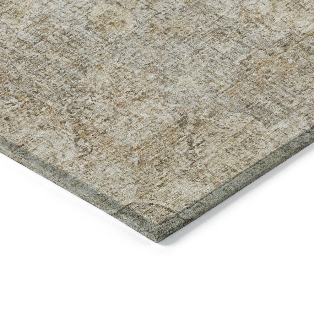 Machine Washable Indoor/Outdoor Chantille ACN2136 Beige 8' x 10' Rug. Picture 3