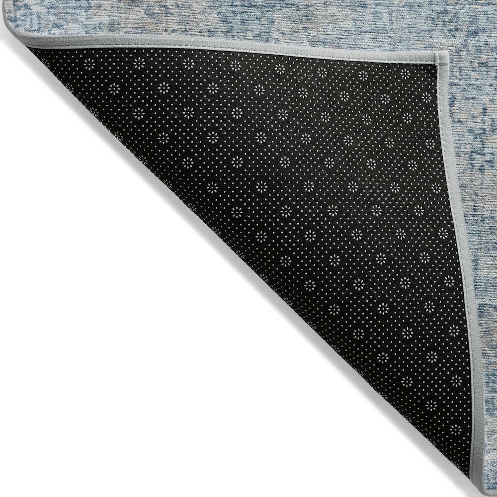 Machine Washable Indoor/Outdoor Chantille ACN2136 Denim 8' x 10' Rug. Picture 2