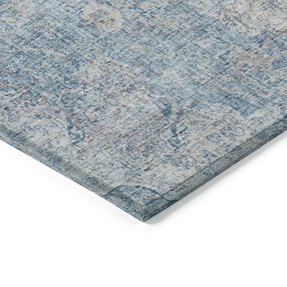 Machine Washable Indoor/Outdoor Chantille ACN2136 Denim 8' x 10' Rug. Picture 3