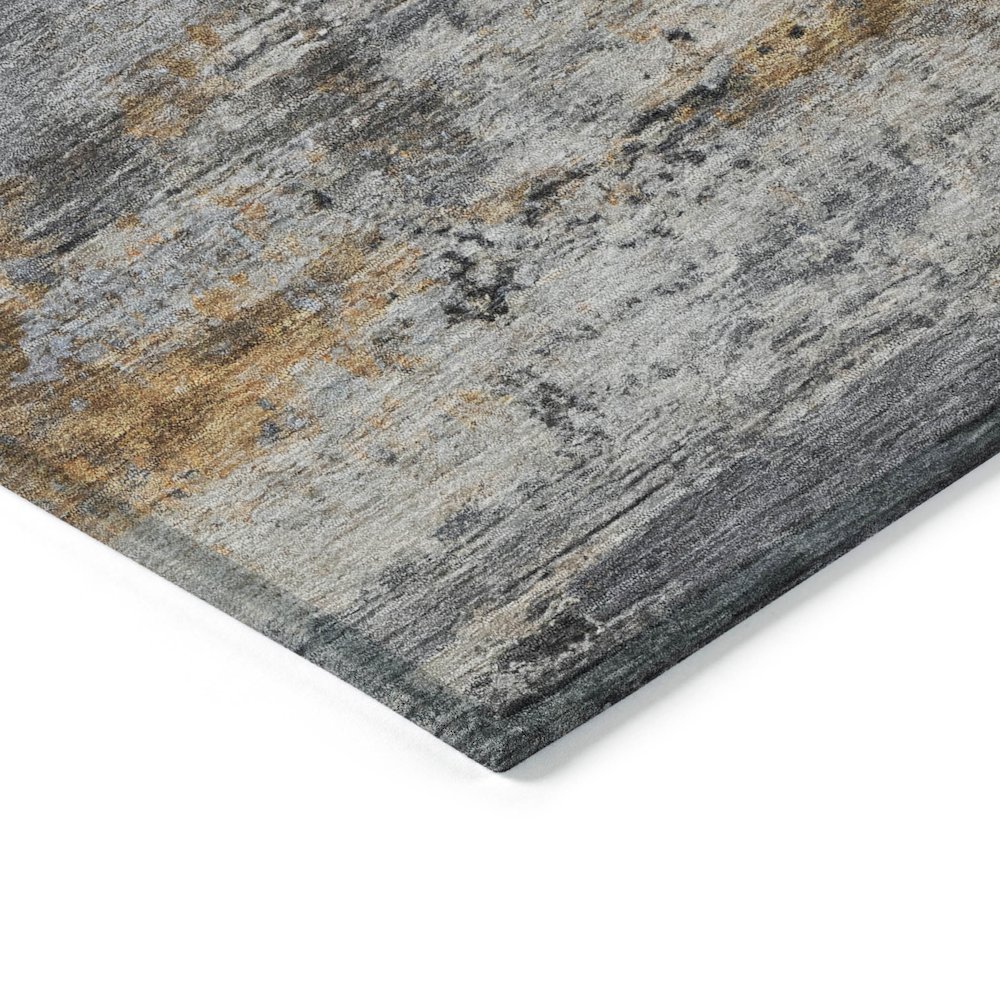 Machine Washable Indoor/Outdoor Chantille ACN2146 Gray 8' x 10' Rug. Picture 3