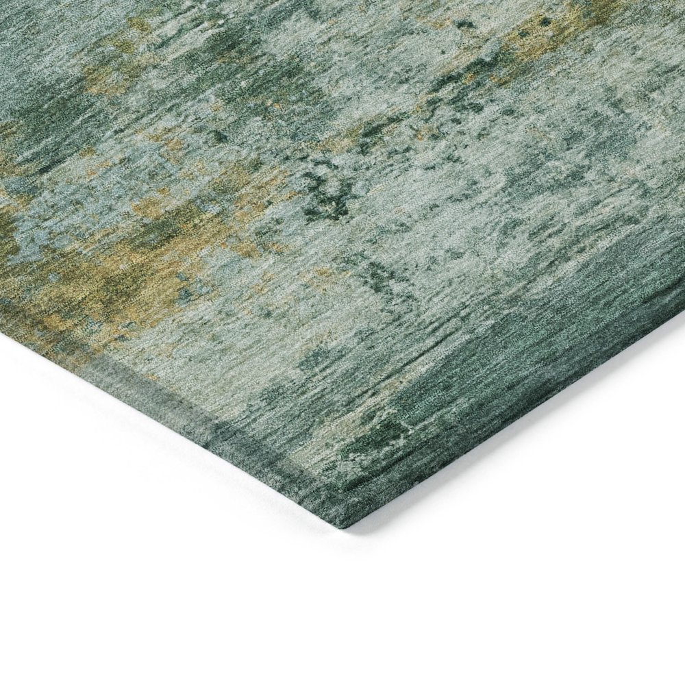 Machine Washable Indoor/Outdoor Chantille ACN2146 Green 8' x 10' Rug. Picture 3