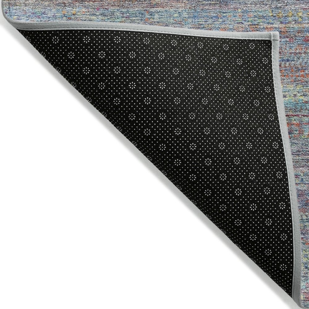 Machine Washable Indoor/Outdoor Chantille ACN2148 Blue 8' x 10' Rug. Picture 2