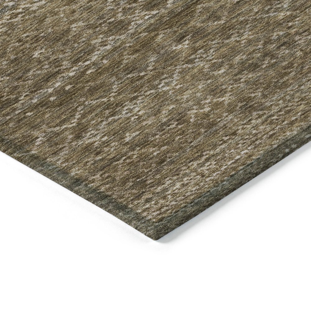 Machine Washable Indoor/Outdoor Chantille ACN2150 Chocolate 8' x 10' Rug. Picture 3