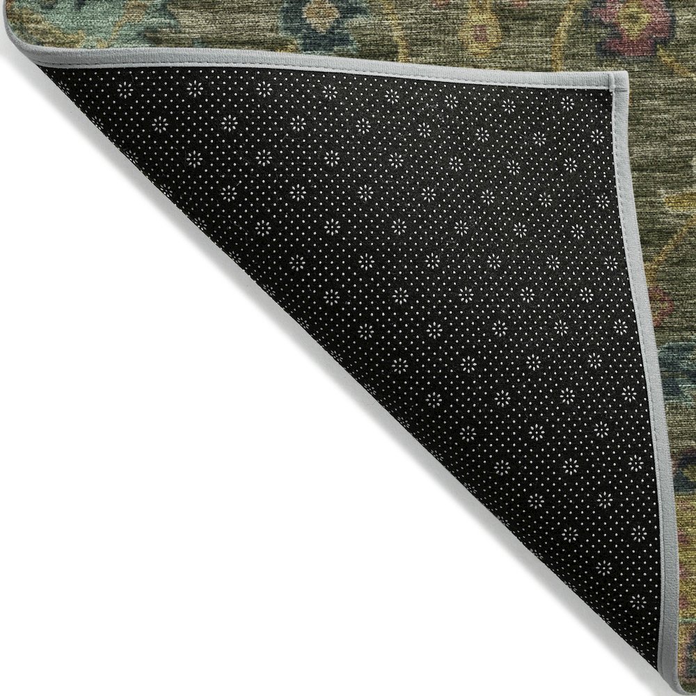 Machine Washable Indoor/Outdoor Chantille ACN2151 Olive 8' x 10' Rug. Picture 2
