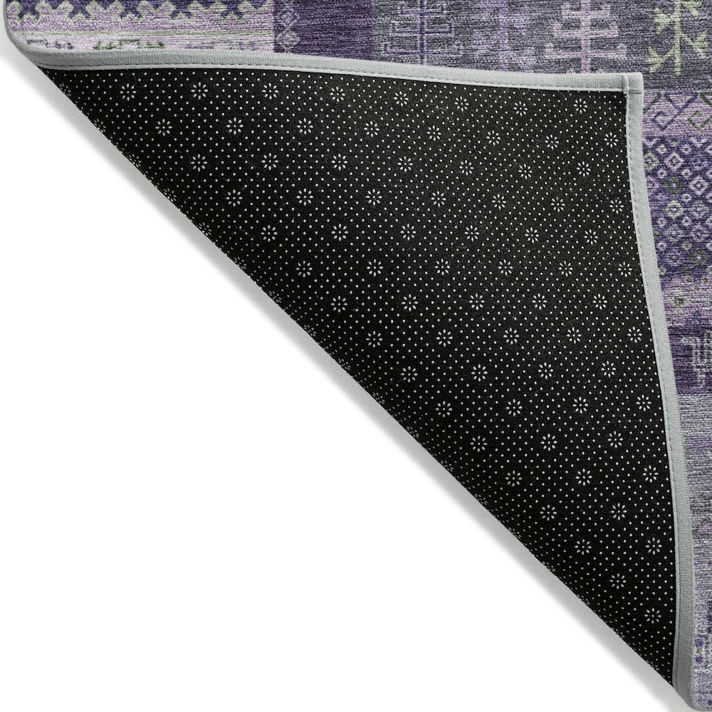 Machine Washable Indoor/Outdoor Chantille ACN2160 Purple 8' x 10' Rug. Picture 2