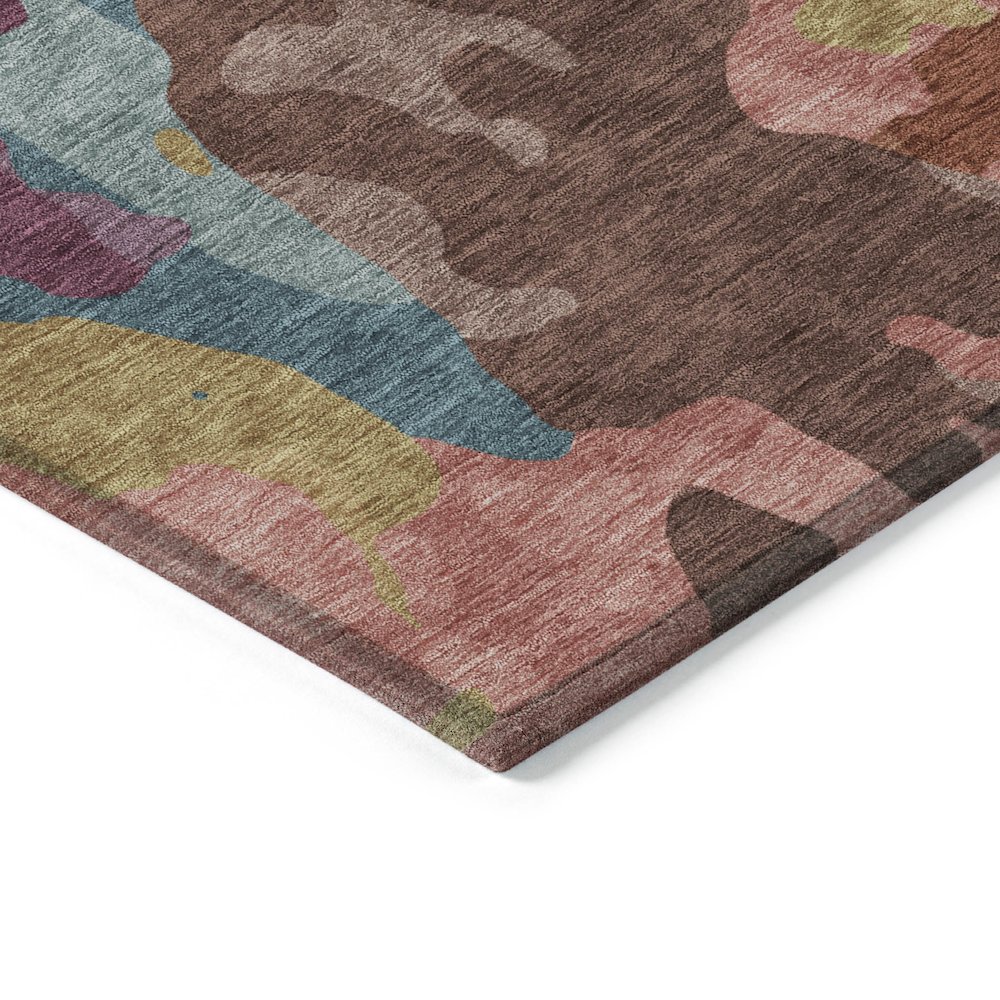 Machine Washable Indoor/Outdoor Chantille ACN2161 Pink 8' x 10' Rug. Picture 3