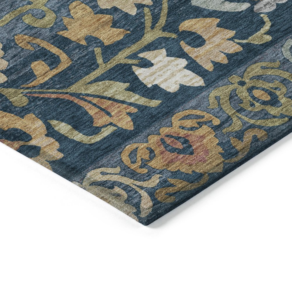 Machine Washable Indoor/Outdoor Chantille ACN2193 Navy 8' x 10' Rug. Picture 3