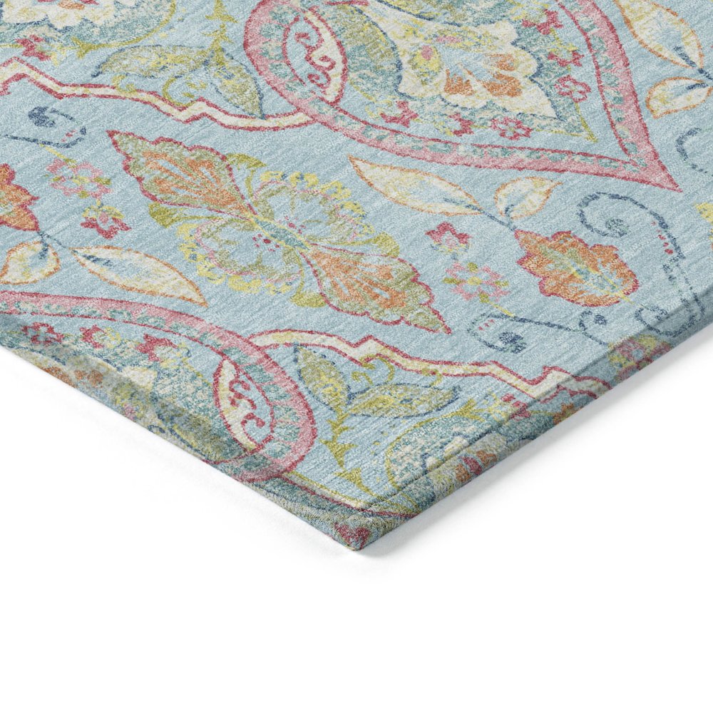 Machine Washable Indoor/Outdoor Chantille ACN2207 Sky 8' x 10' Rug. Picture 3